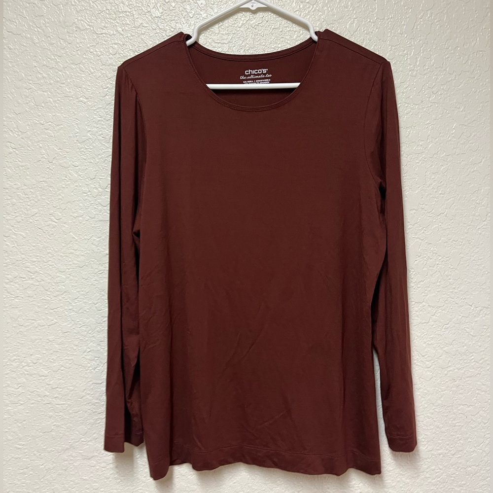 CHICO’S The Ultimate Long Sleeve Tee Size Large